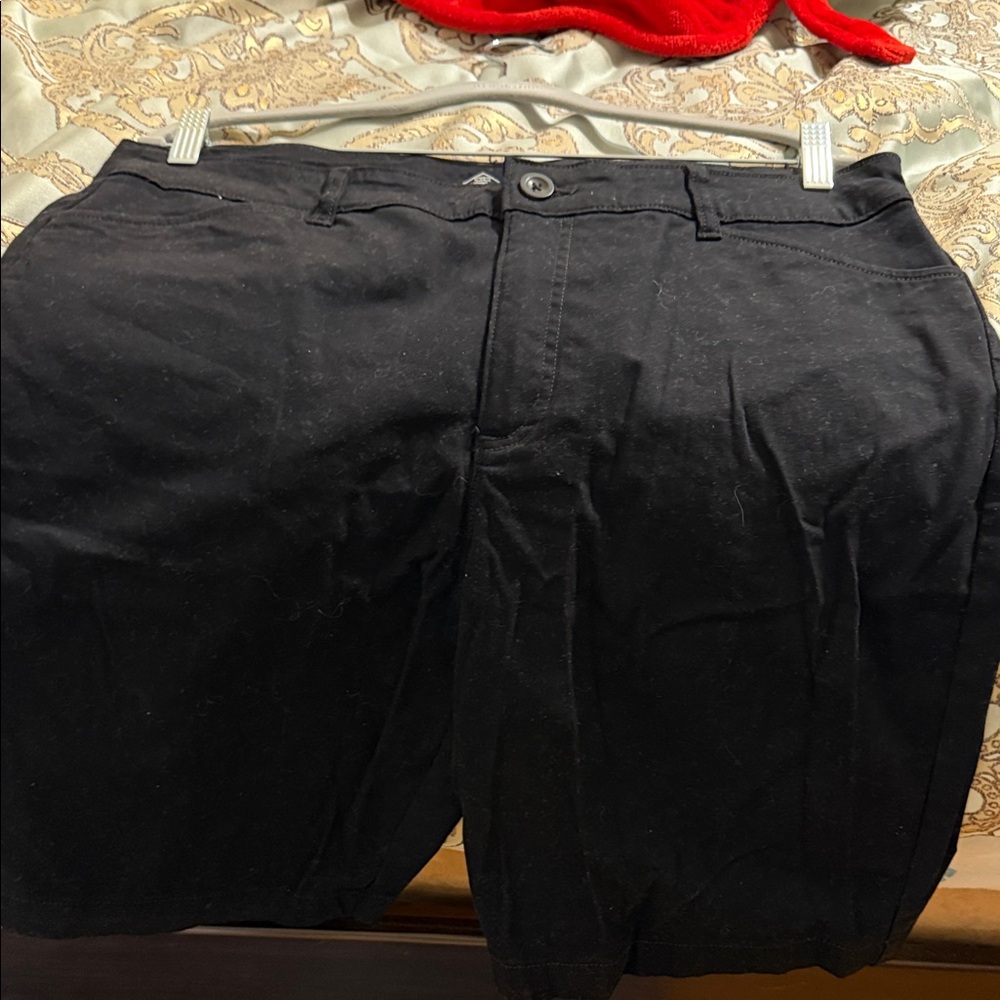 St. John Bay Classic Black Dress Bermudas for women